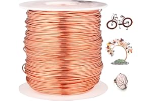 CREATZONE 99.9% Soft Bare Copper Wire, 20 Gauge 328 FT Pure Copper Wires Wire for Gardening, Electroculture, Jewelry Making, Beading, Ground Wire & DIY