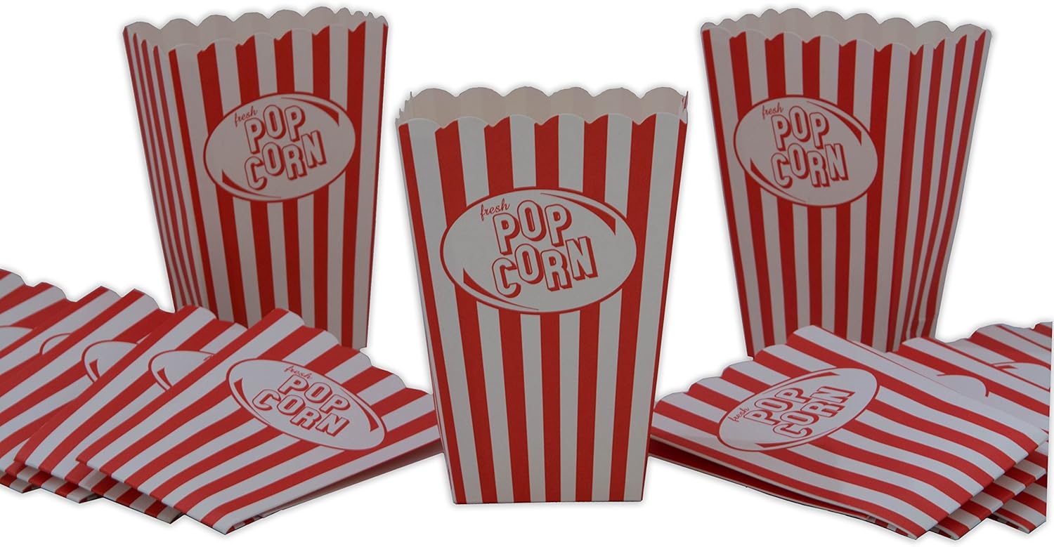 Fresh Popcorn Boxes, Food Safe, Set of 16 Health