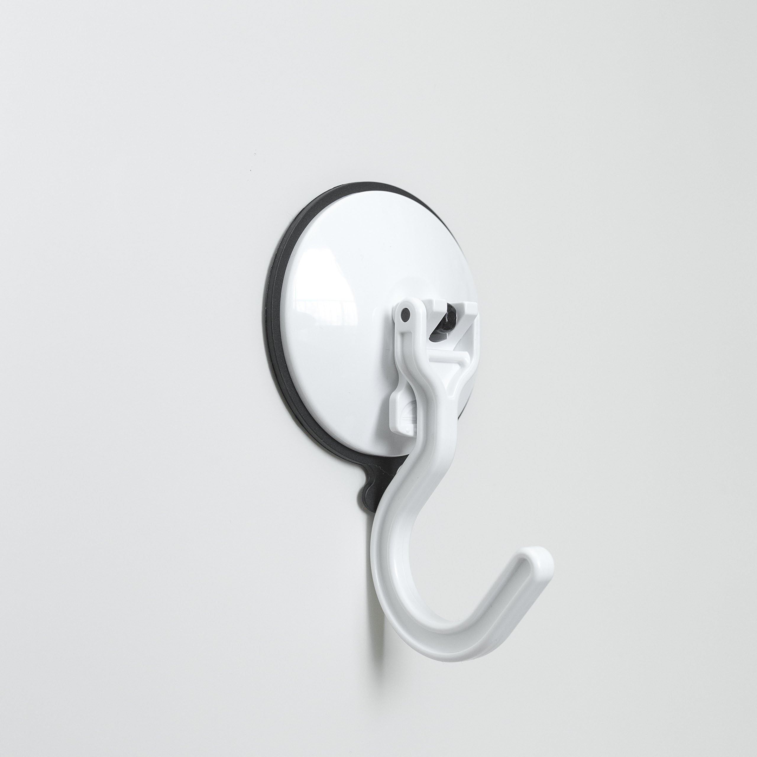 AnyGrip - Powerful Multi-Surface Vacuum Suction Hook Holder - Sticks to Any Non-Porous Surface with self Sealing Gel pad - No Tools, No Drilling! (Large)