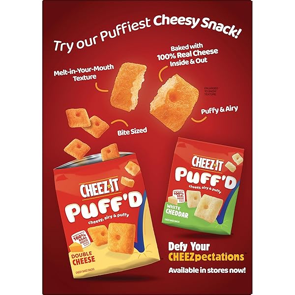 CHEEZ-IT CHEESE CRACKERS, BAKED SNACK CRACKERS, LUNCH SNACKS, FAMILY SIZE, EXTRA CHEESY, 21OZ BOX (1 BOX)
