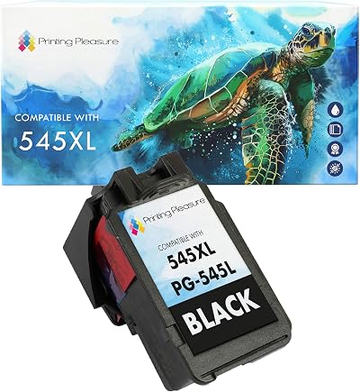 Printing Pleasure PG-545XL Black Ink Cartridge for Canon Pixma MG2450 MG2550