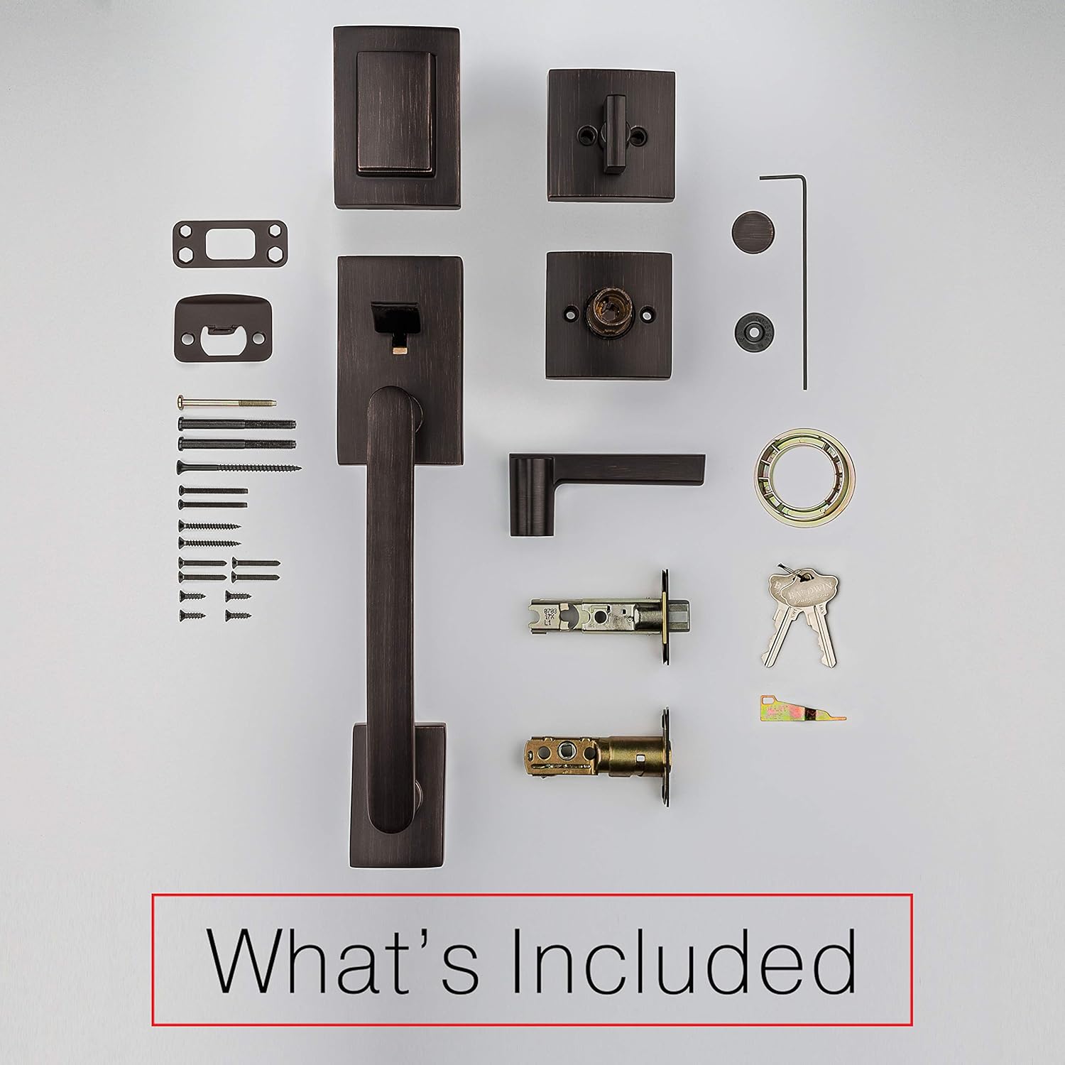 Baldwin Spyglass Single Cylinder Front Door Handleset Featuring