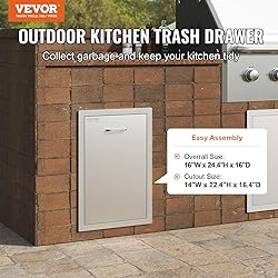 VEVOR Outdoor Kitchen Trash Drawer 16Wx22Hx16