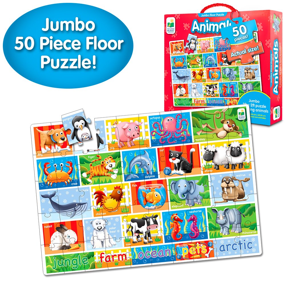 The Learning Journey Jumbo Floor Puzzles Animals Extra Large