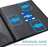 TiopLior 9 Pocket Trading Card Binder 360 Pockets Sports Card Album Black view 3
