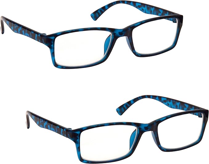 The Reading Glasses Company Blue Tortoiseshell Readers Value 2 Pack