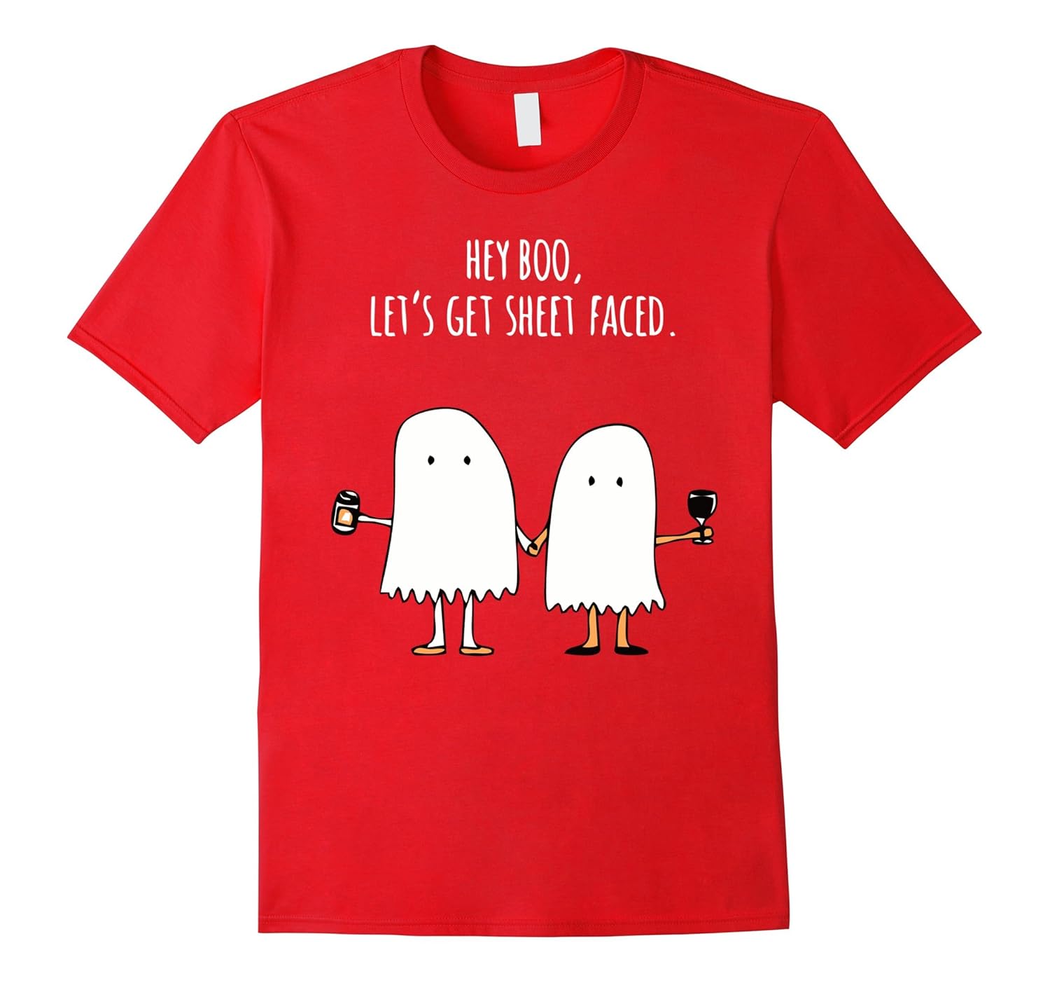 Hey Boo! Let's Get Sheet Faced. Popular Halloween Costume-ANZ