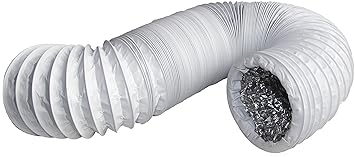 Abluftschlauch mit Alu-Isolierung in Profiqualität, Durchmesser 100mm / 102mm, Länge 3m - für Trockner, Klimaanlage, Abzugsha