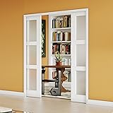 Lakenyon Sliding Pocket Door, 64'' (2 x 32 '') x