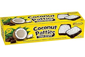 ANASTASIA CONFECTIONS Anna's Coconut Patties, Original Flavor, 12 Ounce Box, 9 Individually Wrapped Patties, Kosher