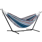 Vivere Double Cotton Hammock with Space Saving