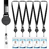 Lanyard with ID Holder (5 Pack) 20 inch Flat