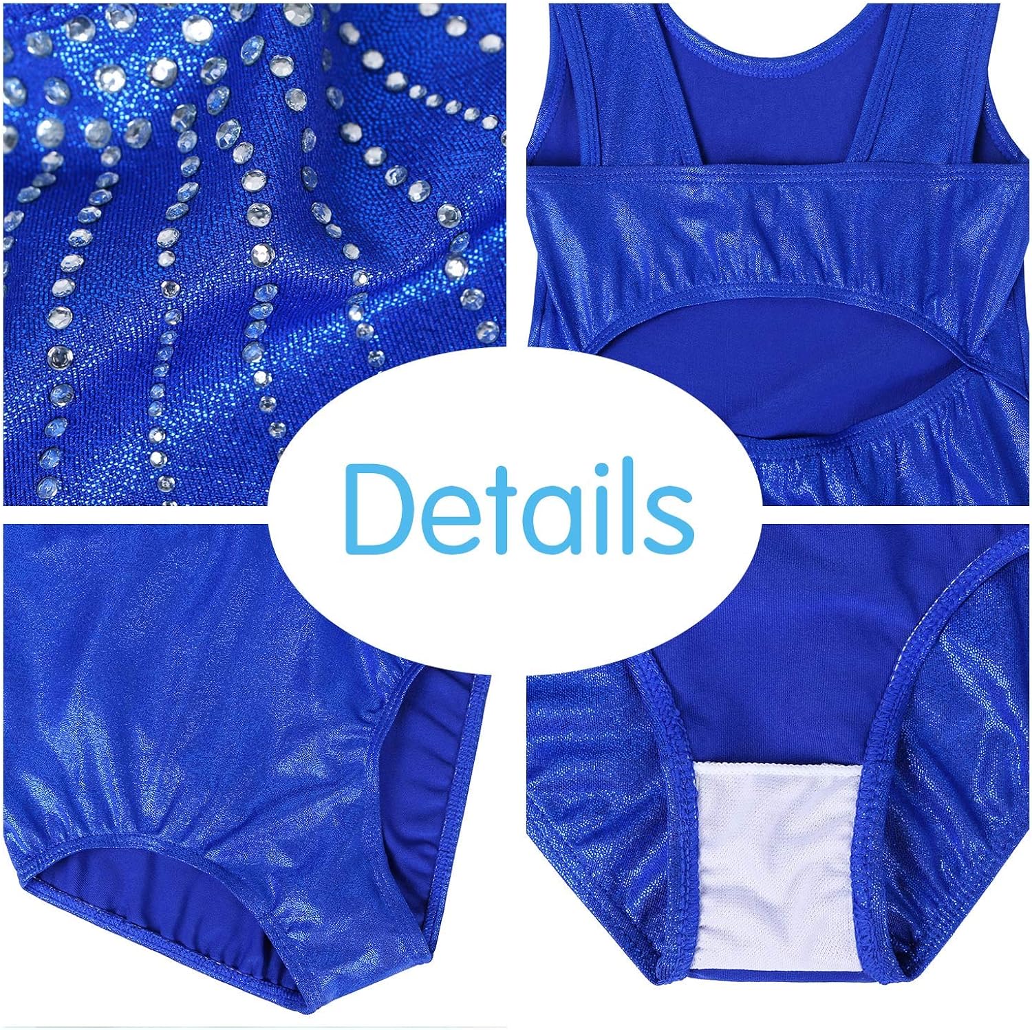 BAOHULU Gymnastics Leotards for Girls Shiny Jewels Kids Athletic Apperal Dance Outfit: Clothing