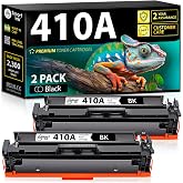 Smart Ink Compatible 410A Toner Cartridge 2 Black Pack | Built-in Chip, Replacement for HP 410A HP 410X, for Color LaserJet Pro MFP M477fnw M452nw M452dn M477fdw M477fdn M452dw