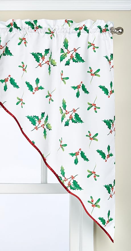 Lorraine Home Fashions Deck The Halls Swag Pair, 54 by 38-Inch