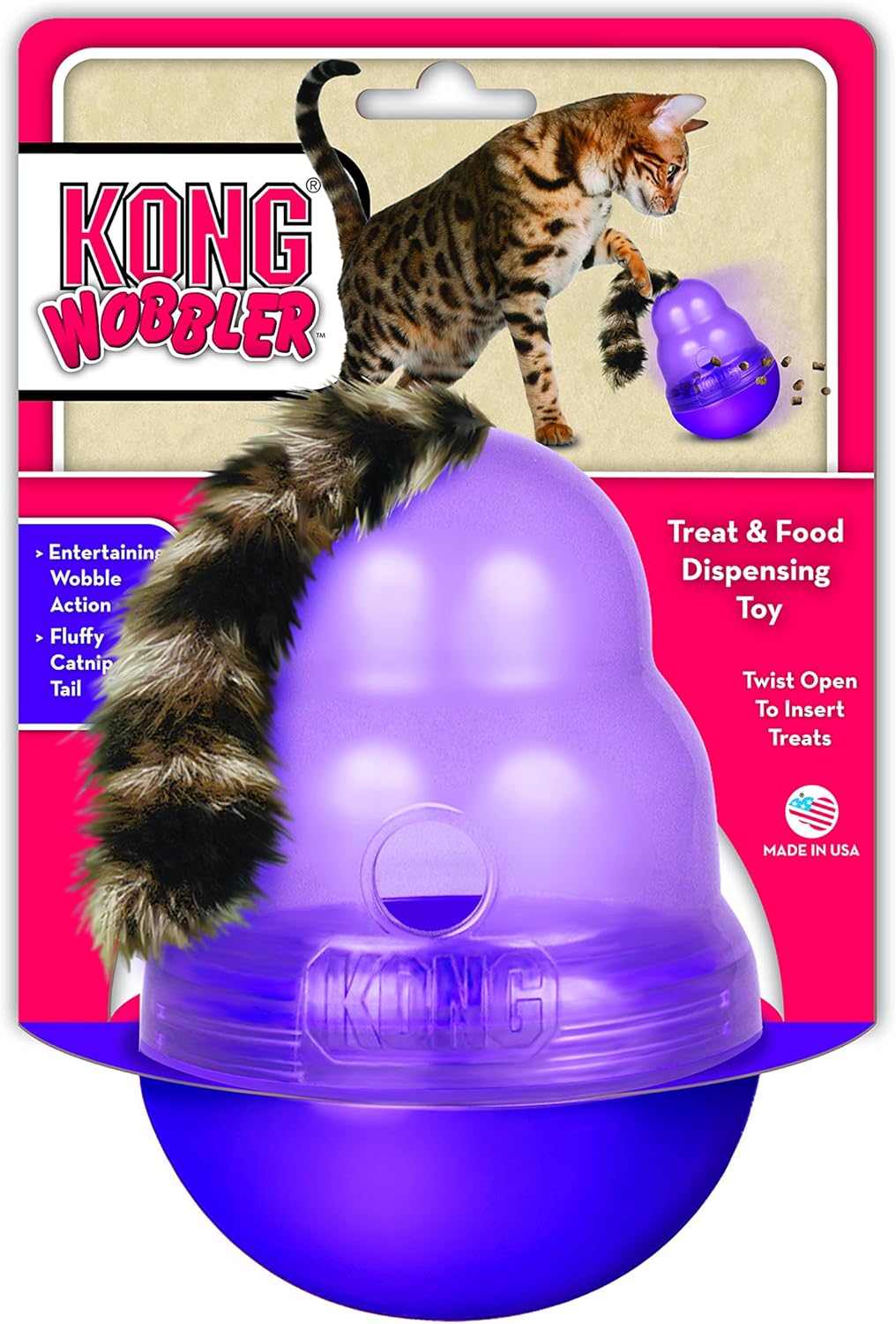 laser cat wobbling laser treat toy