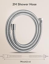 Magichome 2m Shower Hose G1/2 Brass Connectors High Pressure Leakproof view 2