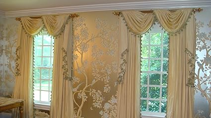 Custom Window Treatment New York Swags Tails Curtains Amazon