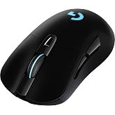 Logitech G703 Lightspeed Gaming Mouse with POWERPLAY Wireless Charging Compatibility, Black