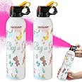 Large Gender Reveal Fire Extinguisher, Gender Reveal Color Smoke Powder Spray, 2 Pcs Pink Blaster Only for Baby Girl with Pink Smoke Suitable for Gender Reveal Party, 100% Biodegradable Party Supplies