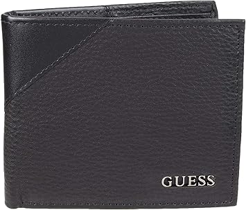 Amazon Co Jp Guess メンズ レザー スリム 二つ折り財布 Us サイズ One Size カラー ブラック Generic