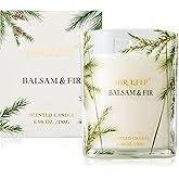 Airkeep Candle Balsam & Fir Scented Candle,Classic 6.98 oz Jar Single Wick,About 44 Hours of Burn Time, Ideal Holiday Gift,Fall Fragrance
