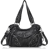 Angel Kiss Hobo Bag for Women Retro Leather Purses and Handbags Roomy Soft Ladies Satchel Bags with Crossbody Strap