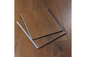 FLOORET 12” Cut Sample Luxury Vinyl Plank Flooring | DIY Click Installation, 40 Mil Wear Layer, Waterproof and Scratch Resistant LVP | Brenwick Signature