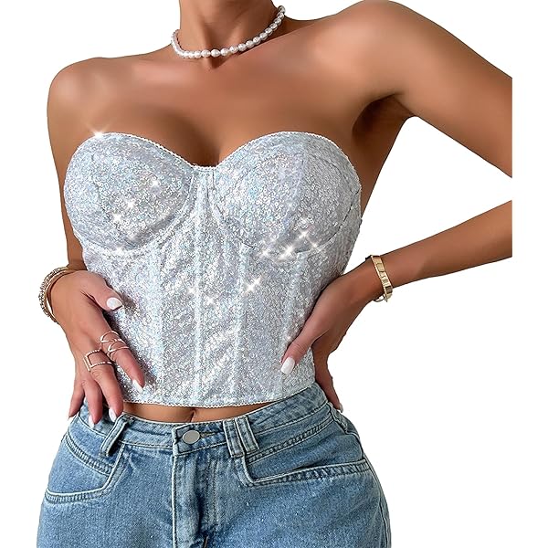 トップス corset XS ZXUZKEA Corset Tops for Women Summer Lace Corset Top Bustier