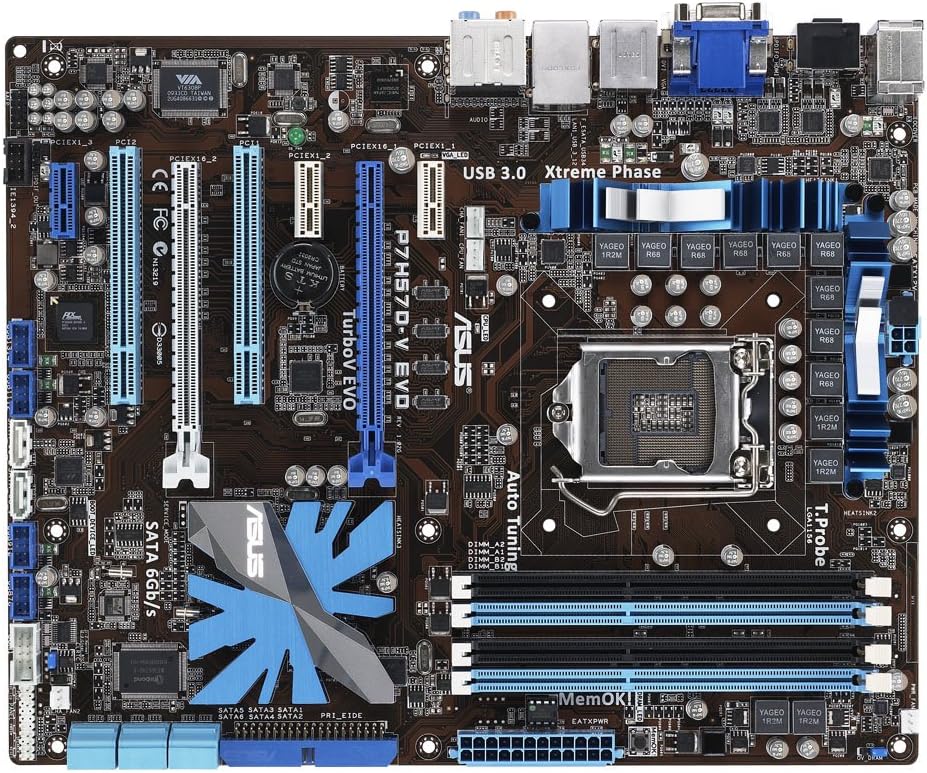 Amazon.com: ASUS LGA 1156/ Intel H57/ DDR3/ 2133OC/ USB3.0 & SATA 6Gb/s ...