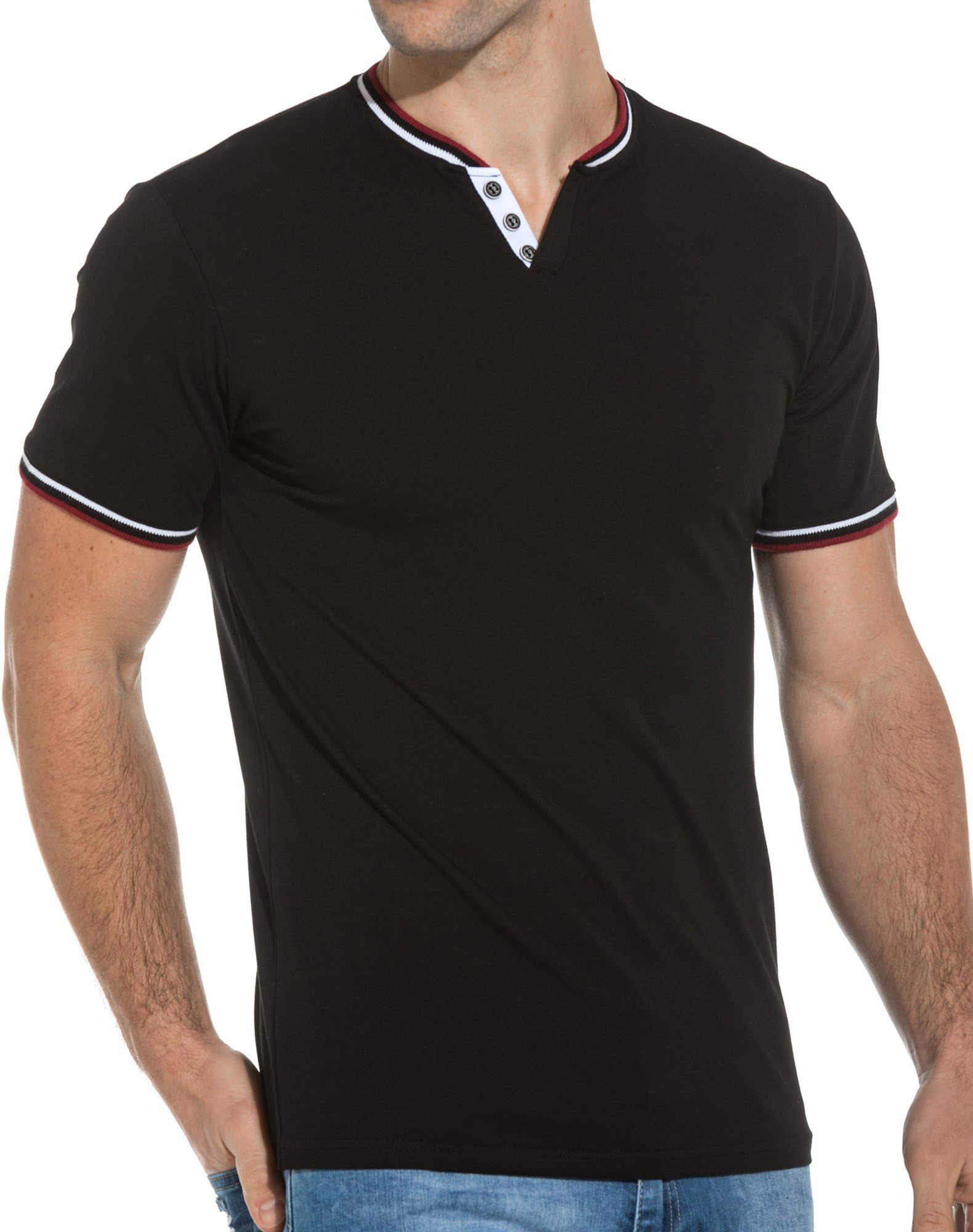 BLZ Jeans Basic Black V-Neck t-Shirt