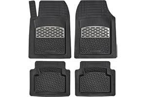 KNK BOUTIQUE K&K Auto Accessories 3D Car Floor Mat Thick 8 Lb Heavy Duty Durable Universal Sapphire Carbon Deep Dish for Cars SUVs Minivan Truck