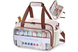 APOFFICE Étui de rangement pour marqueurs de 180 à 300 marqueurs, sac de rangement de peinture acrylique avec séparateur et p