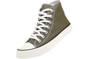 LUMUBBY Canvas Shoes for Women Men High Top Lace Up Sneakers Canvas Fashion Sneakers Classic Casual Walking Shoes Comfortable Breathable