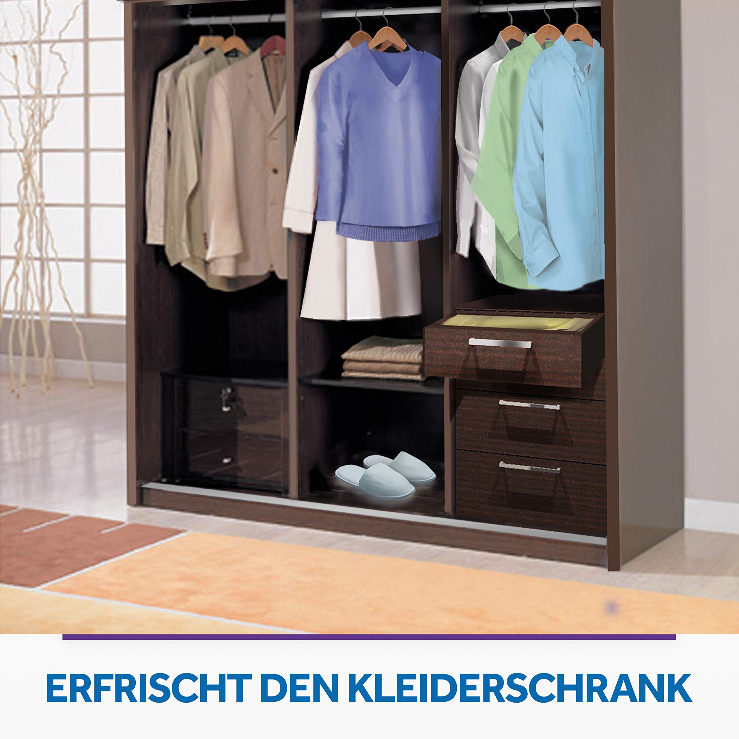 Raid Essentials (Paral) Duft-Kissen Lavendel, frischer Lavendelduft für Kleiderschrank und Schubladen, bis zu 2 Monate wirksam, 1er Pack (1 x 18 Stück) 3