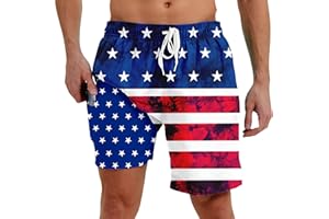 westwolf Men Swim Trunks with Compression Liner Men's 2 in 1 Bathing Suits 7 Inch Hawaiian Board Shorts