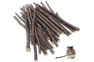 William Craft Apple Sticks Pet Chew Toys Treats for Chinchilla Guinea Pigs Rabbits Squirrel Hamster Bunny