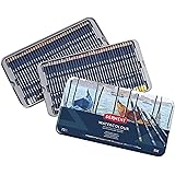 Derwent Colored Pencils, WaterColour, Water Color Pencils, Drawing, Art, Metal Tin, 72 Count (32889)