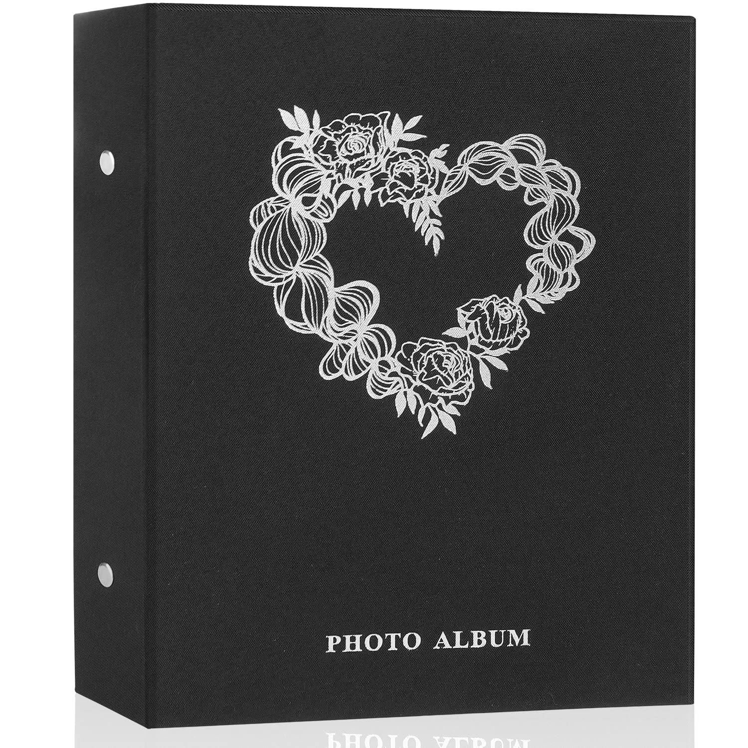 Miaikoe Photo Album 6x4 Slip in, Linen 400 Pockets Photo Albums Holds 400 Vertical 10x15cm Photos for Family Wedding Anniversary (Black)