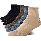 Nautica Men's Quarter Cushioned Athletic Ankle Socks (6-Pack)