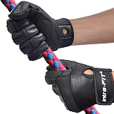 Intra-FIT Goatskin Climbing Gloves, Rescue &amp; Rock | Durable Grip for Rappelling, Tree, Wall, and Mountain Climbing