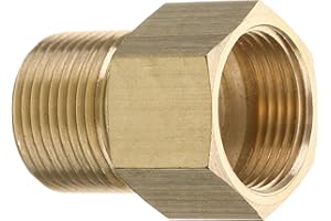 M MINGLE Pressure Washer Coupler, Metric M22 15mm Male Thread to M22 14mm Female Fitting, 4500 PSI