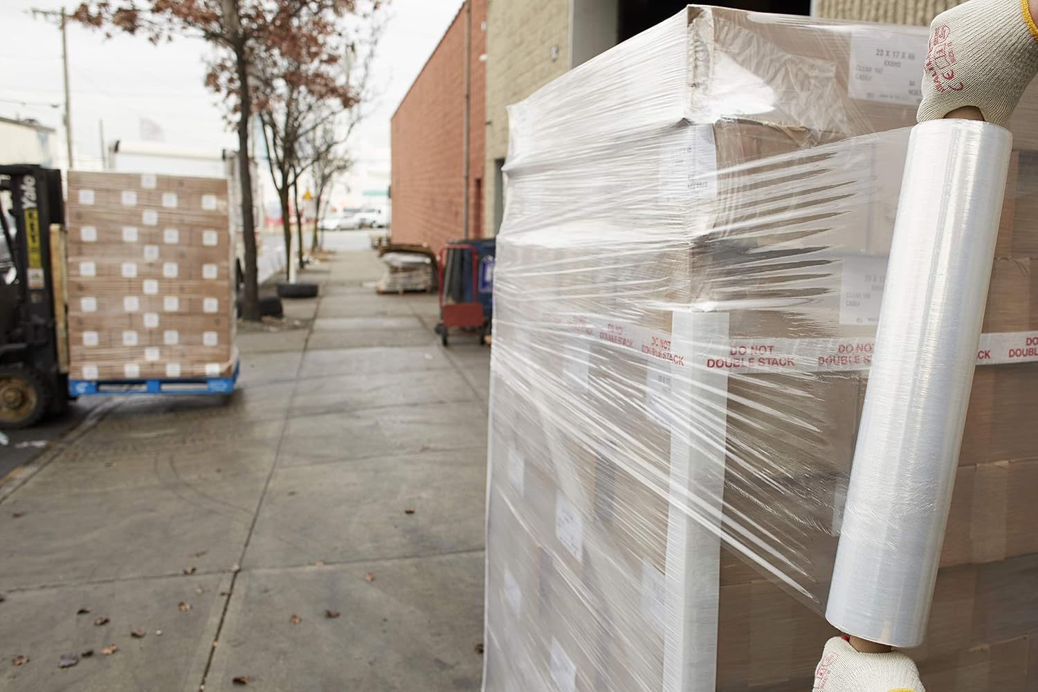 Plastic Gauge 80 Thick Roll Feet 1000 X Inches 20 Film (4Pack) Clear USA, in Made Handles