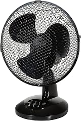 Zanussi 9 Inch Portable Desk Fan 2 Speeds 90° Oscillation Black
