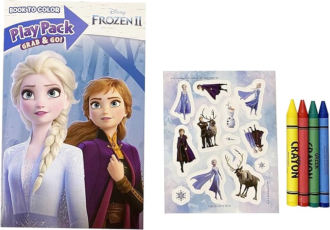 Amazon アナと雪の女王2 ミニ ぬりえセット エルサ アナ a くれよん シール ステッカー ぬりえ おもちゃ
