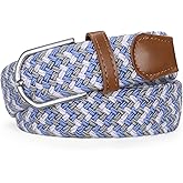 Braided Stretch Belt for Men Elastic Woven Golf Belt for Casual Pants Jeans Shorts