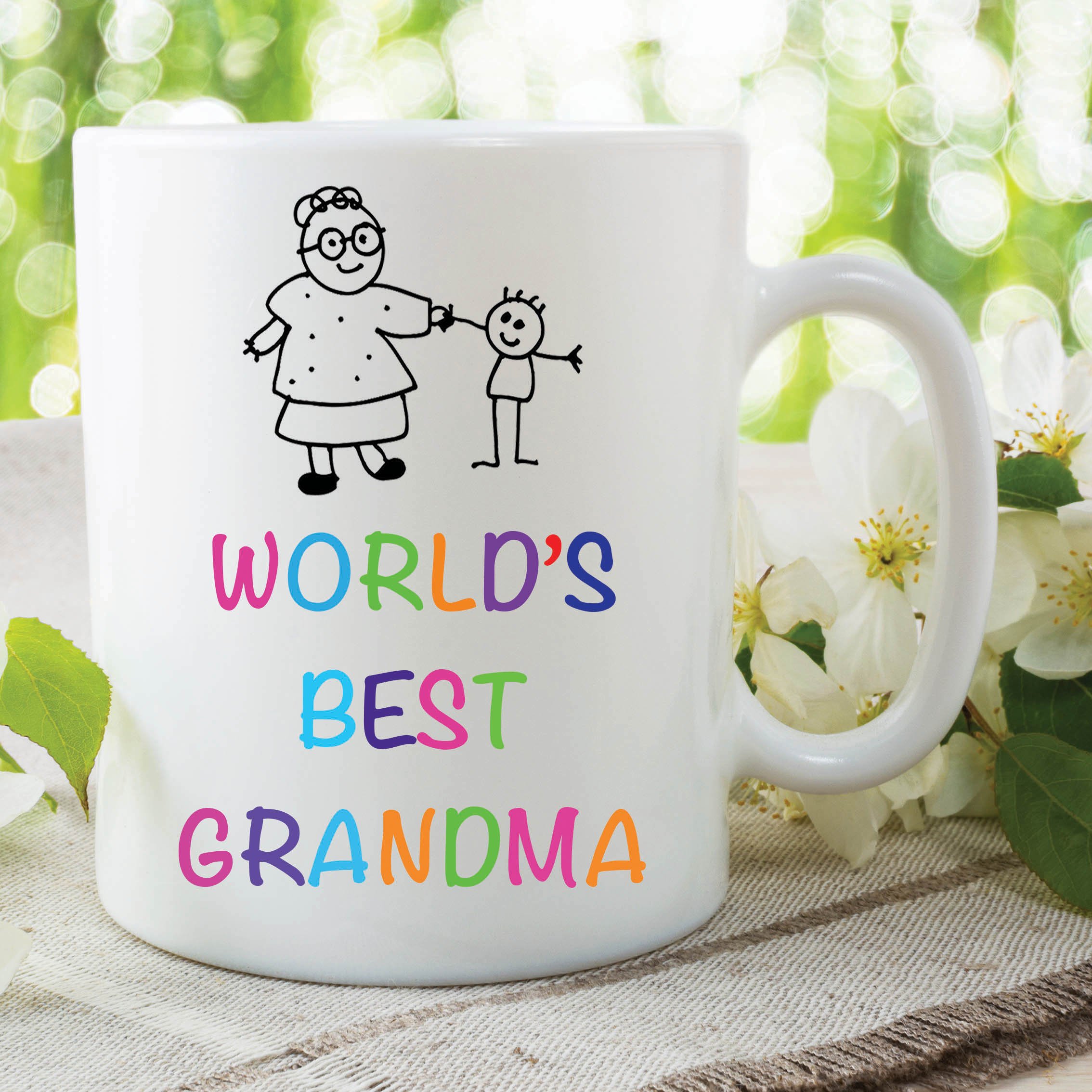 Novelty World's Best Grandma Mug Boys Mother's Day Birthday Cup Gift WSDMUG433