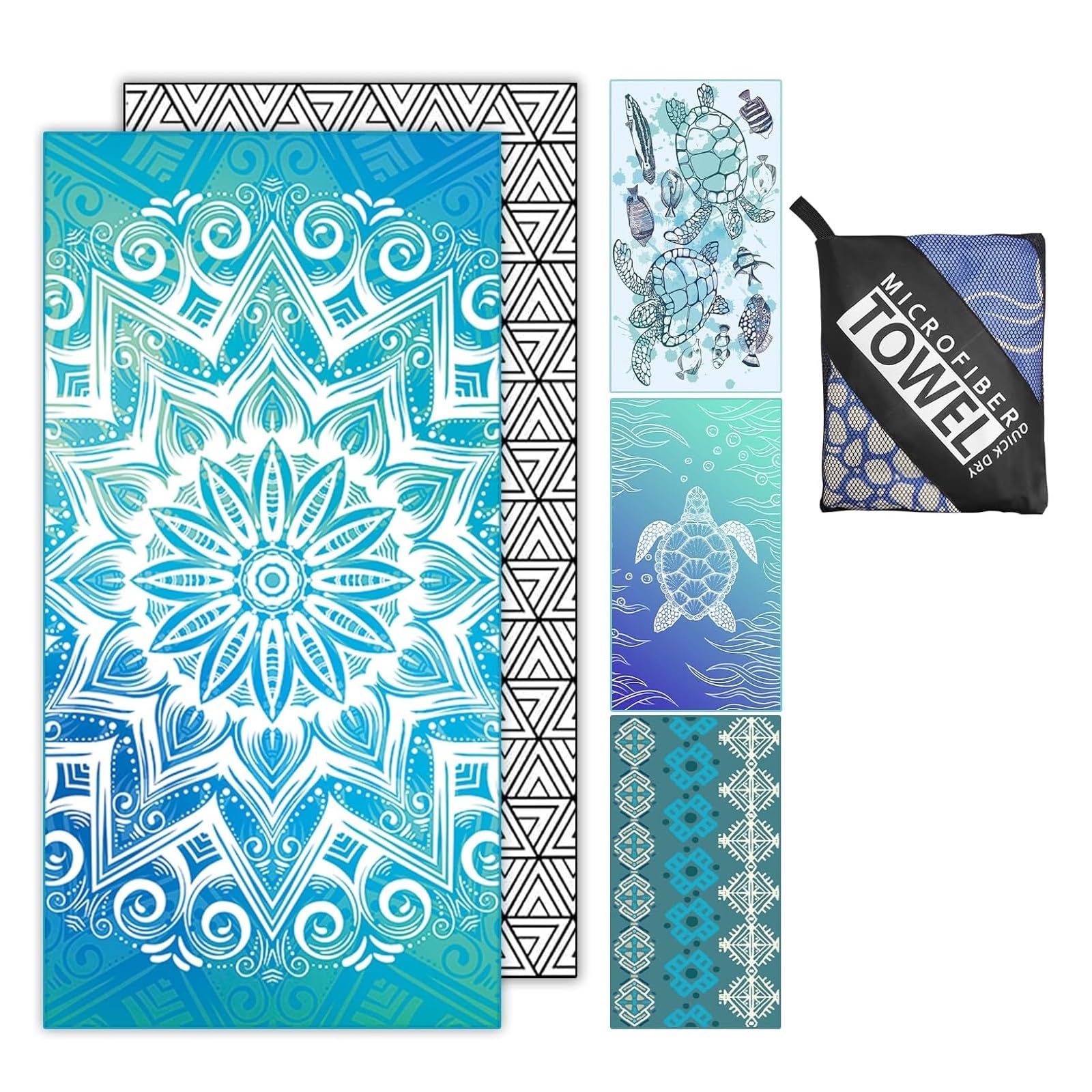 Startseite 180x100cm Microfibre Towel - Large Size Quick Drying Microfibre Beach Towels for adults, Sand-Free, Absorbentextra large Beach Towels for adults - Includes Storage Bag (1 Pack)