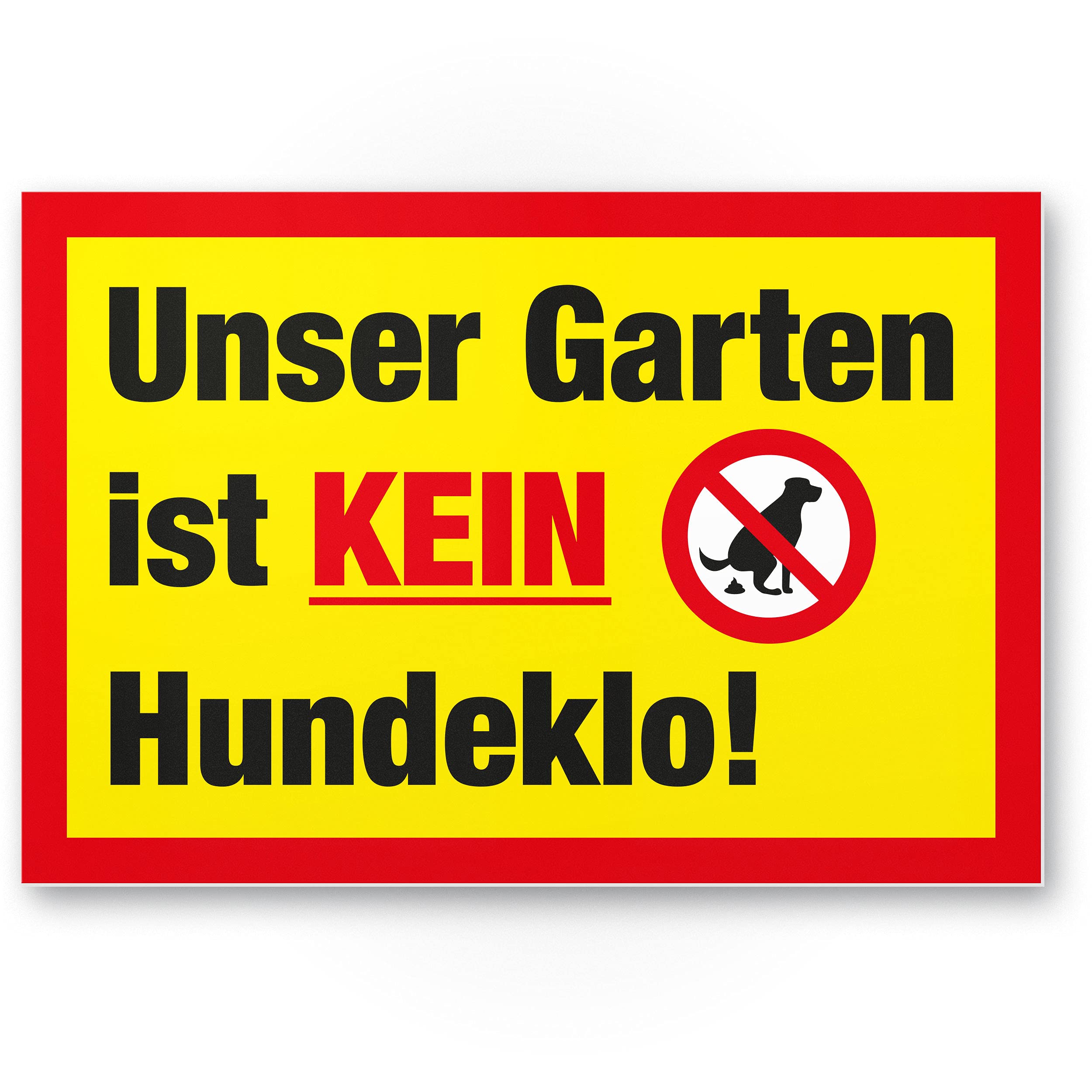 No Dog Toilet/No Dog Toilet - Garden, Plastic Sign Dog Kacken Forbidden - Prohibited Sign/No Dog Litter/Dog Poop/Dog Poop/Dog Poop