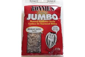 Ronnie's Original Jumbo Roasted Sunflower Seeds, 210g, Salted